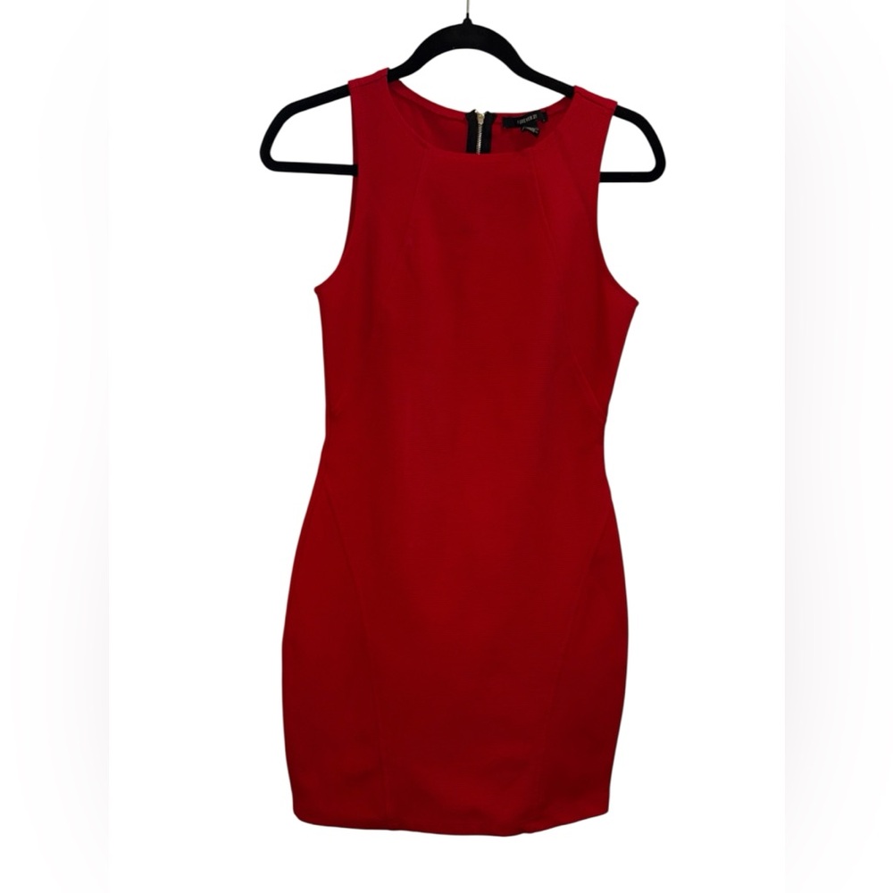 Forever 21 Bold Red Sleeveless Mini Dress